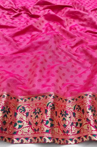 Blue zari woven patola silk blend saree with blouse piece