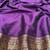 Wine zari woven paithani silk blend saree with blouse piece