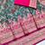Tael green zari woven banarasi silk blend saree with blouse piece