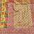 Gold zari woven patola silk blend traditional saree with blouse piece