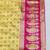 Yellow zari woven banarasi silk blend saree with blouse piece
