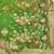 Green zari woven paithani silk blend saree with blouse piece