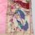 Pink zari woven paithani organza silk blend traditional saree with blouse piece