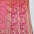 Pink zari woven banarasi silk blend saree with blouse piece