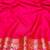 Pink zari woven banarasi silk blend saree with blouse piece