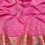 Light green zari woven banarasi silk blend saree with blouse piece