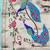 Blue zari woven paithani organza silk blend traditional saree with blouse piece