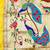 Gold zari woven paithani organza silk blend traditional saree with blouse piece