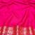 Peach zari woven banarasi silk blend saree with blouse piece