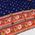 Dark blue zari woven banarasi silk blend traditional saree with blouse piece