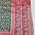 Sea green zari woven banarasi silk blend saree with blouse piece