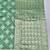 Sea green zari woven banarasi silk blend saree with blouse piece