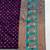 Purple zari woven banarasi silk blend traditional saree with blouse piece