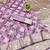 Purple zari woven banarasi silk blend saree with blouse piece