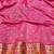 Gold zari woven banarasi silk blend saree with blouse piece