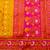 Gold zari woven banarasi silk blend traditional saree with blouse piece