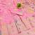 Pink zari woven banarasi silk blend saree with blouse piece