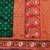 Green zari woven banarasi silk blend traditional saree with blouse piece