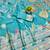 Light blue zari woven banarasi silk blend saree with blouse piece
