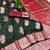 Green zari woven banarasi silk blend saree with blouse piece