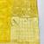 Yellow zari woven banarasi silk blend saree with blouse piece