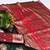 Green zari woven banarasi silk blend saree with blouse piece
