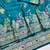 Blue zari woven banarasi silk blend saree with blouse piece