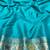 Blue zari woven banarasi silk blend saree with blouse piece