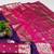 Purple zari woven banarasi silk blend saree with blouse piece