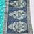 Light blue zari woven banarasi silk blend saree with blouse piece