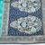 Light blue zari woven banarasi silk blend saree with blouse piece