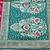 Rani pink zari woven banarasi silk blend saree with blouse piece