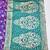 Purple zari woven banarasi silk blend saree with blouse piece