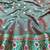 Pink zari woven banarasi silk blend saree with blouse piece