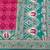 Pink zari woven banarasi silk blend saree with blouse piece