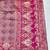 Mauve zari woven banarasi silk blend saree with blouse piece