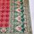 Red zari woven banarasi silk blend saree with blouse piece