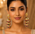 Wedding wear three tier ruby emerald beaded jhumkas