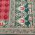 Red zari woven banarasi silk blend saree with blouse piece