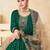 Green Taffeta Silk Butti Anarkali Suit