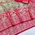 Grey zari woven banarasi silk blend saree with blouse piece