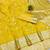 Gold zari woven banarasi silk blend saree with blouse piece