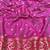 Peach zari woven banarasi silk blend saree with blouse piece