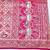 Peach zari woven banarasi silk blend saree with blouse piece