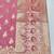 Pink zari woven banarasi silk blend saree with blouse piece