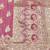 Pink zari woven banarasi silk blend saree with blouse piece