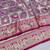 Magenta zari woven banarasi silk blend saree with blouse piece