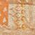 Orange zari woven banarasi silk blend saree with blouse piece