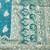 Blue zari woven banarasi silk blend saree with blouse piece