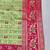 Light green zari woven patola silk blend saree with blouse piece